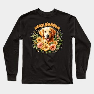 Stay Golden Baby Golden Retriever Long Sleeve T-Shirt